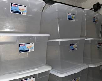 Plastic bins -  We have a lot and they are in like new condition.
