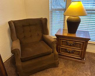 Chocolate brown accent chair