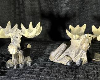 Moose figures by Bearfoots 