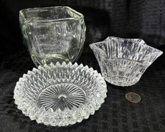 Vintage crystal and glassware
