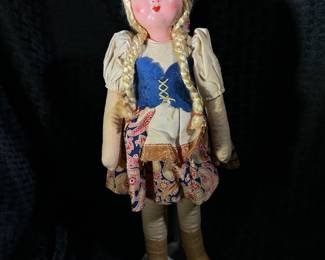 1940’s  Paper Mache’ and saw dust  doll