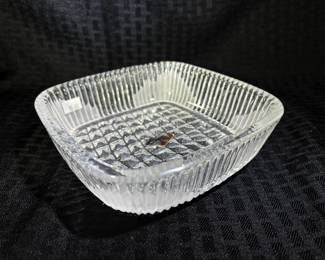 Crystal square candy dish