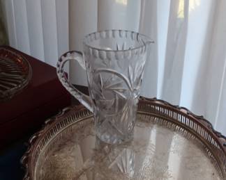 pressed  glass  pitcher