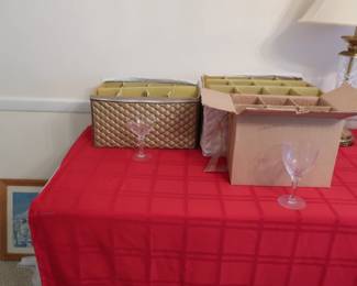   crystal  stemware-several  sets