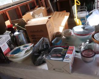 kitchen  items  in  garage
