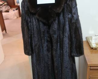 mink  coat-  size  small