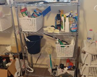 laundry  room items  and  shelves