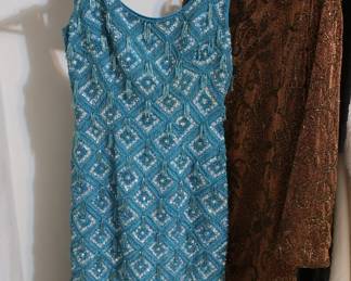 hand  made  beaded  dress  made  in  Hong  Kong