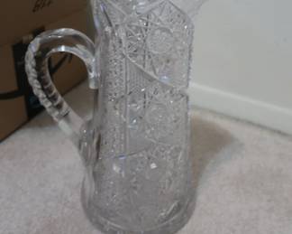 pressed  glass vase