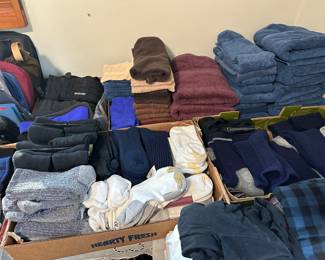 Towels, socks (new)