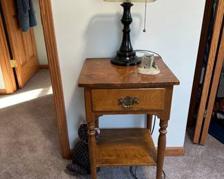 side table and lamp