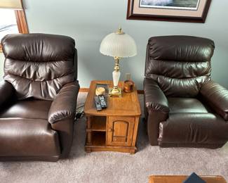 LA-Z-BOY recliners (left one is electric)