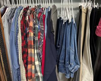 Men’s name brand LL Bean, Duluth and more clothing like new 