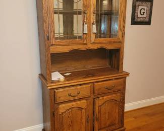 Solid oak hutch