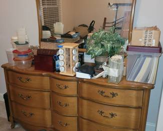 French provincial dresser and nightstand