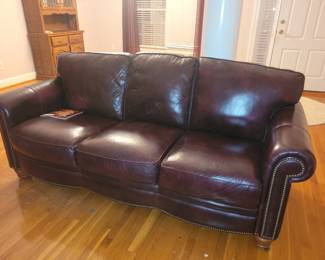 Lazyboy leather sofa, loveseat and ottomam