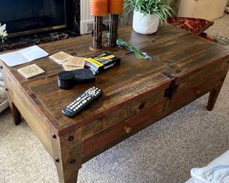 coffee table with inside storage