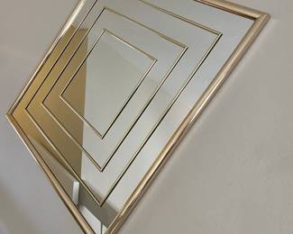 vintage gold geometric mirror (set of 2 available)