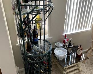 iron wine rack