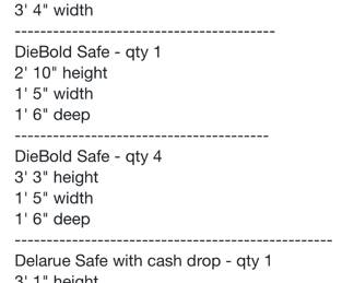 BANK VAULT SPECIFICATIONS 