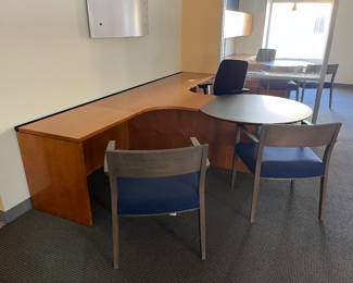 office desk and chairs