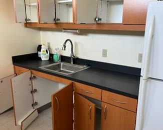 counter with sink for staff room