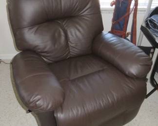 Brown Leather Rocker Recliner