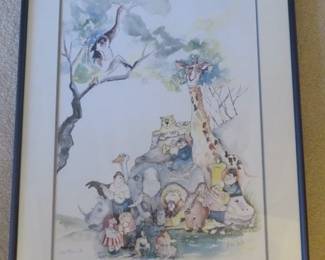 1983 Don Nedobeck, "Zoos Blues" Signed Graphics