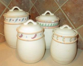Treasure Craft Ceramic Southwestern Canister Set