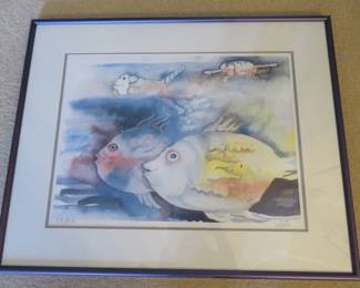 1992 Don Nedobeck Catfish Graphics Signed 