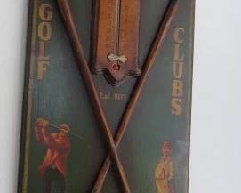 Davis Golf Clubs Plaque w/Thermometer