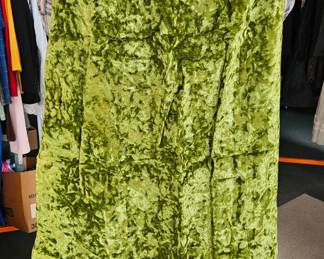 Brushed velour maxi skirt