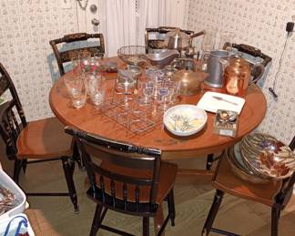 7 pc Hitchcock dining set