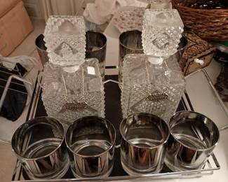 vintage barware set