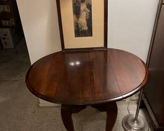 Wooden vintage drop sides table