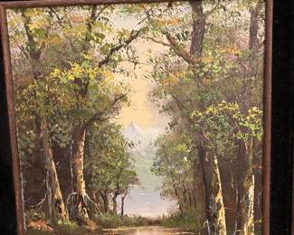 Large landscape beautiful framed art