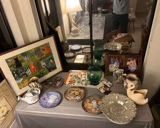 Colorful art and specialty plates