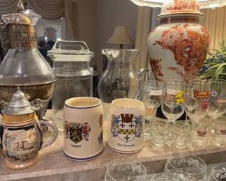 German beer steins