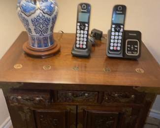 Chest with brass accents