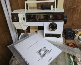 Singer sewing machine in the basement. 