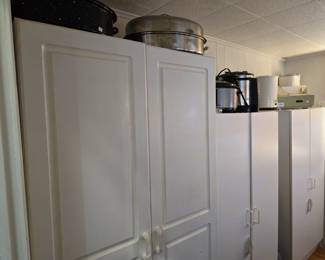 These cabinets are in the pantry off of the kitchen. 