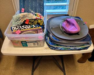 Cosmetic and Travel bags, Hats