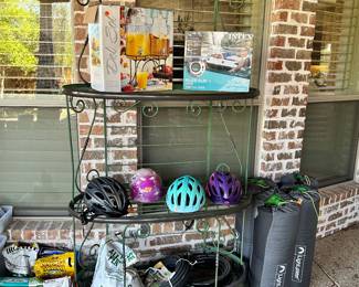 Bakers Rack, Helmets, hoses