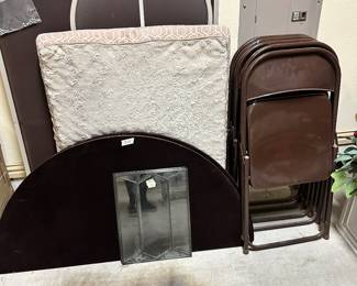 Dog bed, Table mats, Metal Chairs