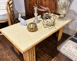 Rattan Coffee Table, Decor