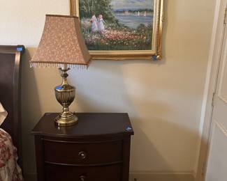 Nightstand and Lamp