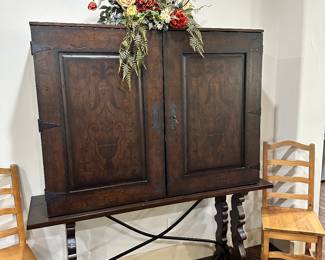 Spanish Vengueno Cabinet on Stand