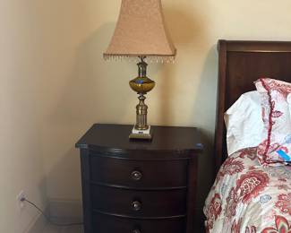 Nightstand and Lamp