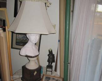 Old pull down school maps rolled up