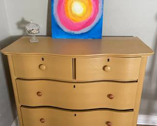 Antique Chest of Drawers, Art, Crystal Trinket Dish